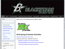 Tablet Screenshot of blackstarshockey.com